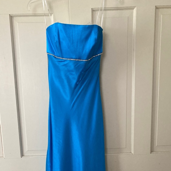 Faviana Rhinestone Evening Gown & Wrap SZ 3/4 - Picture 5 of 16